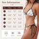 thumbnail image 5 of Fotbe winter Snowflake Dachshund Traje de Baño para Mujer de Dos Piezas – Bikini Sexy de Tirantes Tipo Halter con Diseño Triangular, 5 of 6