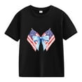 thumbnail image 4 of FamilyThread Kids America Flag 4th of July Shirt Toddler Kids Boys Girls Patriotic USA Shirt, Red White and Blue Tee Top, 4 of 4