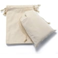 thumbnail image 2 of KUPOO 30PS Cotton Bags Cotton Muslin Bags Drawstring Muslin Bag for Wedding Party Favor and DIY Craft (6x8 Inch), 2 of 5