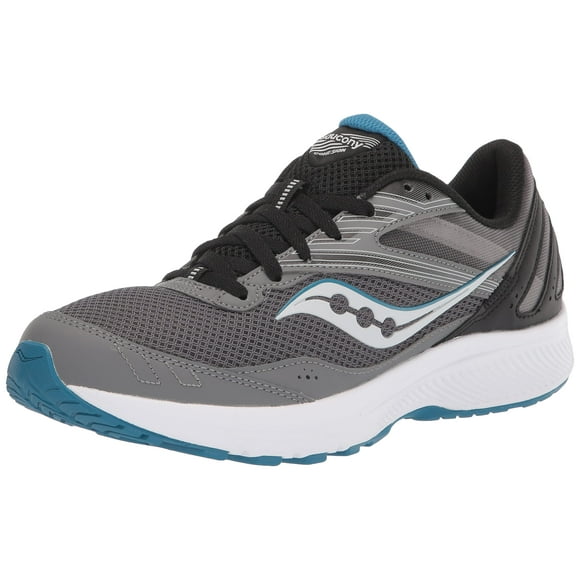 Saucony Men's Cohesion 15 Running Shoe, Charcoal/Topaz, 12