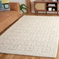 thumbnail image 2 of SAFAVIEH Natura Leslie Geometric Area Rug, Ivory, 6' x 6' Square, 2 of 8