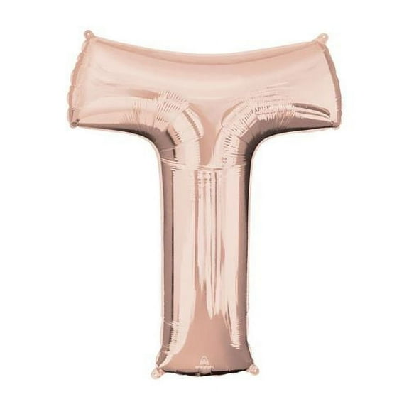 Burton & Burton 32" Letter T Rose Gold Balloon
