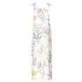 thumbnail image 5 of Mceream Jumpsuits for Women Summer Linen Casual Adjustable Strap Overalls Wide Leg Floral Print Baggy Sleeveless Spaghetti Strap Romper Jumpers with Pockets Trendy Beach Vacation Outfits Multicolor M, 5 of 5