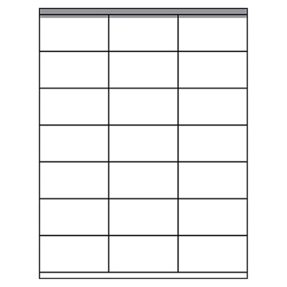 250 Sheets (5250 Labels) White Address Labels, 1.5" x 2.83", 21 per Page for Laser, Inkjet and Copiers