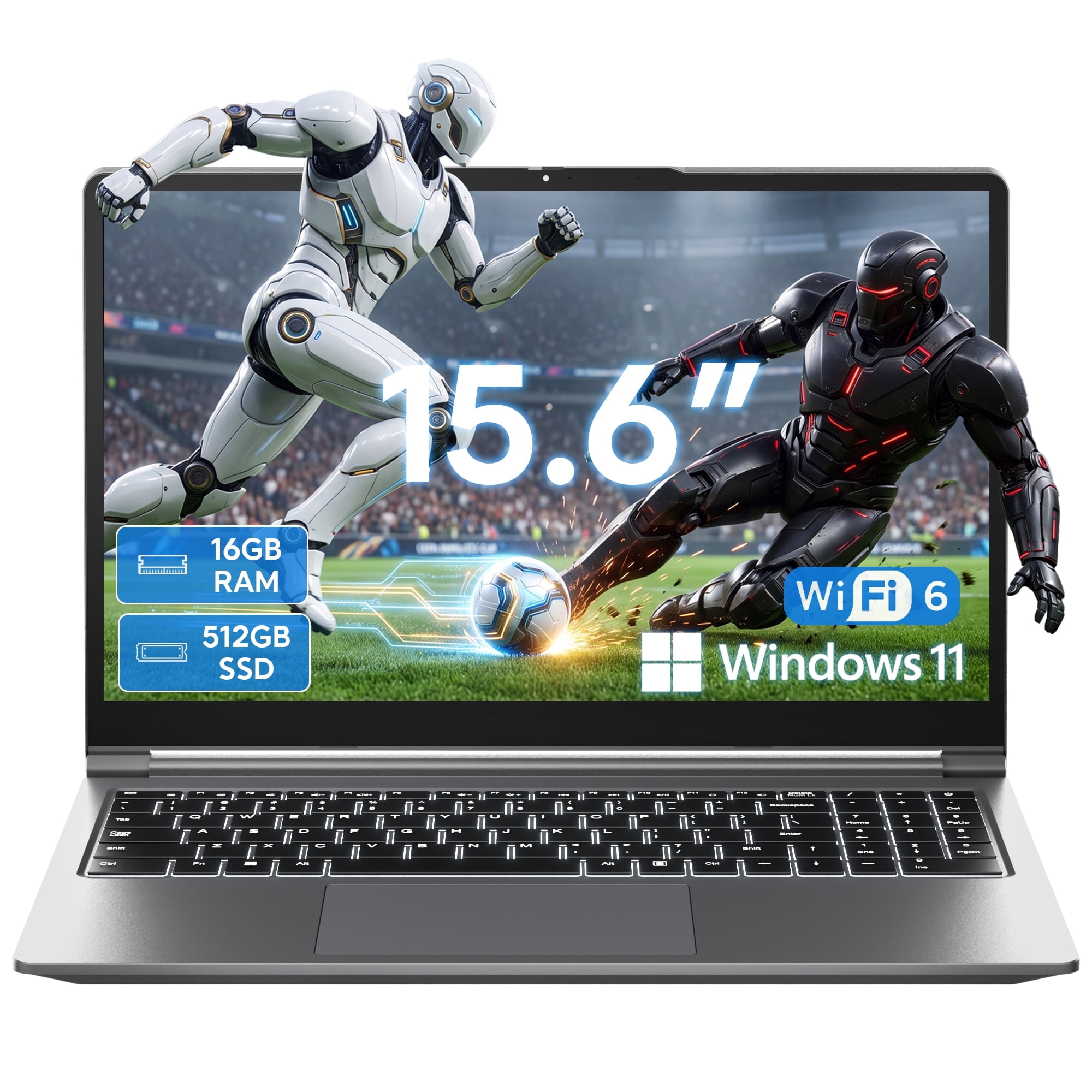 NIPOGI AX18 18.5 in FHD Laptop Intel Alder Lake N150 16GB DDR4