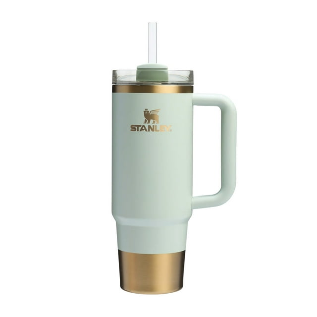 Vaso Stanley Quencher H2.0 887 Ml Edición Limitada Gilded Celadon