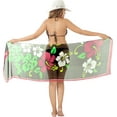 thumbnail image 2 of HAPPY BAY Women's High Waist Tie Sarongs Short Cover Ups One Size Metal, Floral, 2 of 5