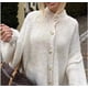 thumbnail image 3 of Suéter suelto de moda francesa para mujer, cárdigan con botones de Metal y cuello redondo, abrigo informal de un solo pecho, Tops de otoño e invierno, 3 of 5