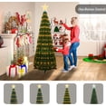 thumbnail image 5 of Recaceik 3 Piece Pre-Lit Collapsible Christmas Tree, 4Ft 5Ft 6Ft Pop up Xmas Tree with LED Lights, 8 Light Modes, Artificial Lighted Pull up Christmas Tree, 5 of 5