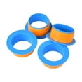 thumbnail image 3 of GUOOL 4 Pcs Distributeur de Film Étirable Distributeur de Film Rétractable Poignées de Palette Compactes Protectrices Poignée de Film Rétractable pour Bureau Maison Bleu Orange, 3 of 9