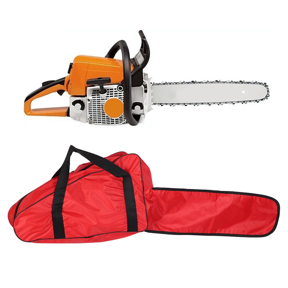 Kisbeibi Chainsaw Carrying Bag Oxford Chainsaw Case Portable Chainsaw Storage Holder with Zipper Orange 