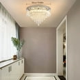 thumbnail image 5 of Modern Crystal Chandelier LED Crystal Ceiling Light Pendant Light for Bedroom, 5 of 24