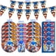 thumbnail image 3 of Lote de suministros para fiestas temáticas de Sonic, globos, decoraciones de cumpleaños para niños de Sonic the Hedgehog, pancartas, bolsas de regalo, decoración para tartas, 3 of 5