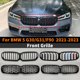 thumbnail image 2 of Rejilla de entrada de malla para parachoques delantero, rejilla de radiador, rejilla de riñón, ajuste para BMW G30 G31 Serie 5 M5 F90 2021-2023, estilo diamante, 2 of 5