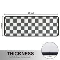 thumbnail image 5 of Kitchen Rugs Sets Of 2,Gray and White Checkerboard Checkered Pattern Anti Fatigue Kitchen Mat Rugs Non Slip Washable,Decorative Kitchen Floor Mats for Kitchen,Sink,Laundry,17"x47"+17"x47", 5 of 5