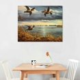 thumbnail image 2 of Nawypu Hunting Flying Wild Ducks Poster Painting Canvas Wall Art Living Room Bedroom Decor Modern, 2 of 6