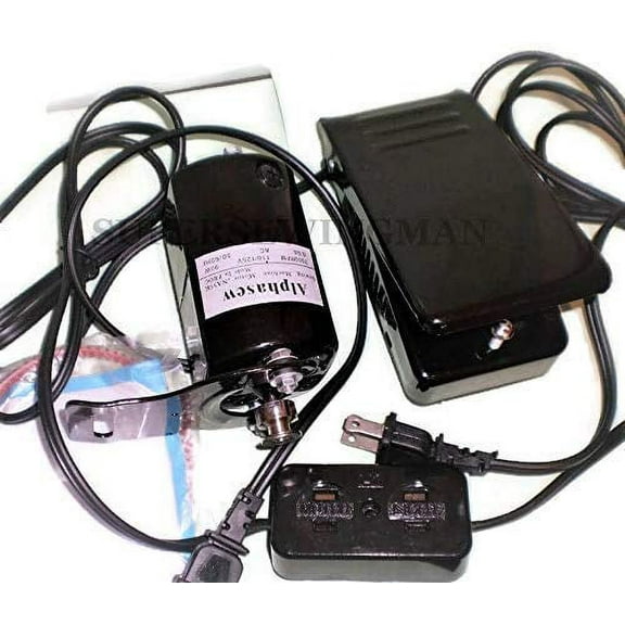 HOME SEWING MACHINE POWER 1.5AMP MOTOR & PEDAL L BRACKET MOTOR BLOCK FC143