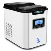 mrp us portable ice maker model# ic703 with 3 selectable cube size (white) for home, offices, schools & commercial use