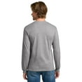 thumbnail image 4 of Gildan Men's Heavy Cotton Long Sleeve T-Shirt, Sport Grey, Soft Classic Fit Crew Neck, 9-Pack, 3XL, 4 of 5