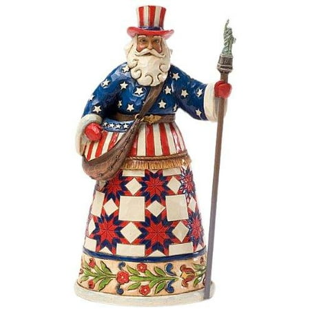 Jim Shore Santa Claus Heartwood Creek by Jim Shore American Santa Claus Stone Resin Figurine ()