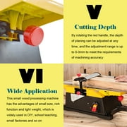 Techtongda 220V Portable 6 Woodworking Bench Planer Table Top Electric Tool