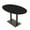 Black Cypress w/Black Base, variant on Boat Oval Bistro Height Meeting Table Double Metal Base 46x84 Bar Table