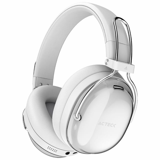 Audifonos Diadema Inalambrica ACTECK LUXE PURE HP730 Microfono Integrado Bluetooth 5.4 Blanco AC-940887