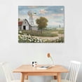 thumbnail image 2 of ARISTURING Pictures of Barns Prints Wall Canvas Old Rustic Bedroom Windmill Wall Decor Farmhouse Barn Pictures wall Art Blue sky and White Floral Retro Paintings, 2 of 6
