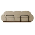 thumbnail image 6 of Christopher Knight Home 88" Cloud Curved Sofa, Modern Chenille Upholstered 3 Seater Couch, Nomad, 6 of 7