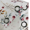 thumbnail image 4 of Ambesonne Christmas Grommet Curtain, Winter Branches New Year, 50"x108", Pale Maroon Grey Teal, 4 of 5