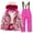 15 Hot Pink, variant on guisaled Snow Suits for Girls Camo Heavyweight Insulated Snowsuit Hooded Warm Fleece Lined Witer Jacket and Snow Bib Waterproof Windproof Ski Suits