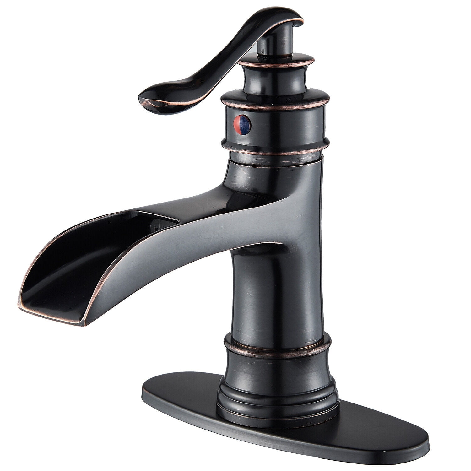 2-Pack Single Handle Bathroom Sink Faucet With Pop-Up Drain | High Arc Gooseneck Faucet For Vanity, RV, Utility Sink