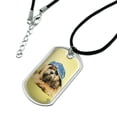 thumbnail image 2 of Shih Tzu Dog Baseball Cap Hat Military Dog Tag Pendant Necklace with Cord, 2 of 5