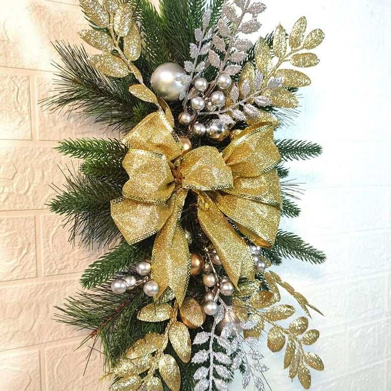 Sunisery Christmas Swags y Guirnaldas con Luces LED, Decoración  