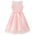 thumbnail image 3 of Flower Girl Dress Lace Sequin Flare Pink Wedding Party 5, 3 of 6