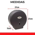 thumbnail image 2 of Despachador de papel higiénico URREA MINI NEGRO MATE para BAÑO ABS 35.3501.37, 2 of 4