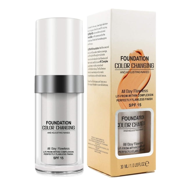 Foundation TLM Flawless Tono de piel cálido que cambia de color x2