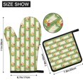 thumbnail image 3 of Pioneer Flower Floral Print Pattern 1-Pack Oven Mitts Set, Heat Resistant Kitchen Gloves, 7.7" X 12", 3 of 6
