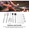 thumbnail image 6 of 20 Pcs BBQ Tool Set Stainless Steel Barbecue Accessories Camping Kitchen Accessories BBQ Tools Set for BBQ，father's day gift, 6 of 6