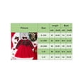 thumbnail image 4 of Bagilaanoe Toddler Baby Girl Christmas Dress Plaid Ruffle Long Sleeve A-line Princess Dresses + Headband 6M 12M 18M 24M 3T 4T Kid Fall Patchwork Tulle Skirt, 4 of 9