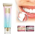 thumbnail image 1 of Pasta de dientes blanqueadora, limpiadora, aliento fresco, dientes brillantes, pasta de dientes con aroma a melocotón, 100 g., 1 of 9