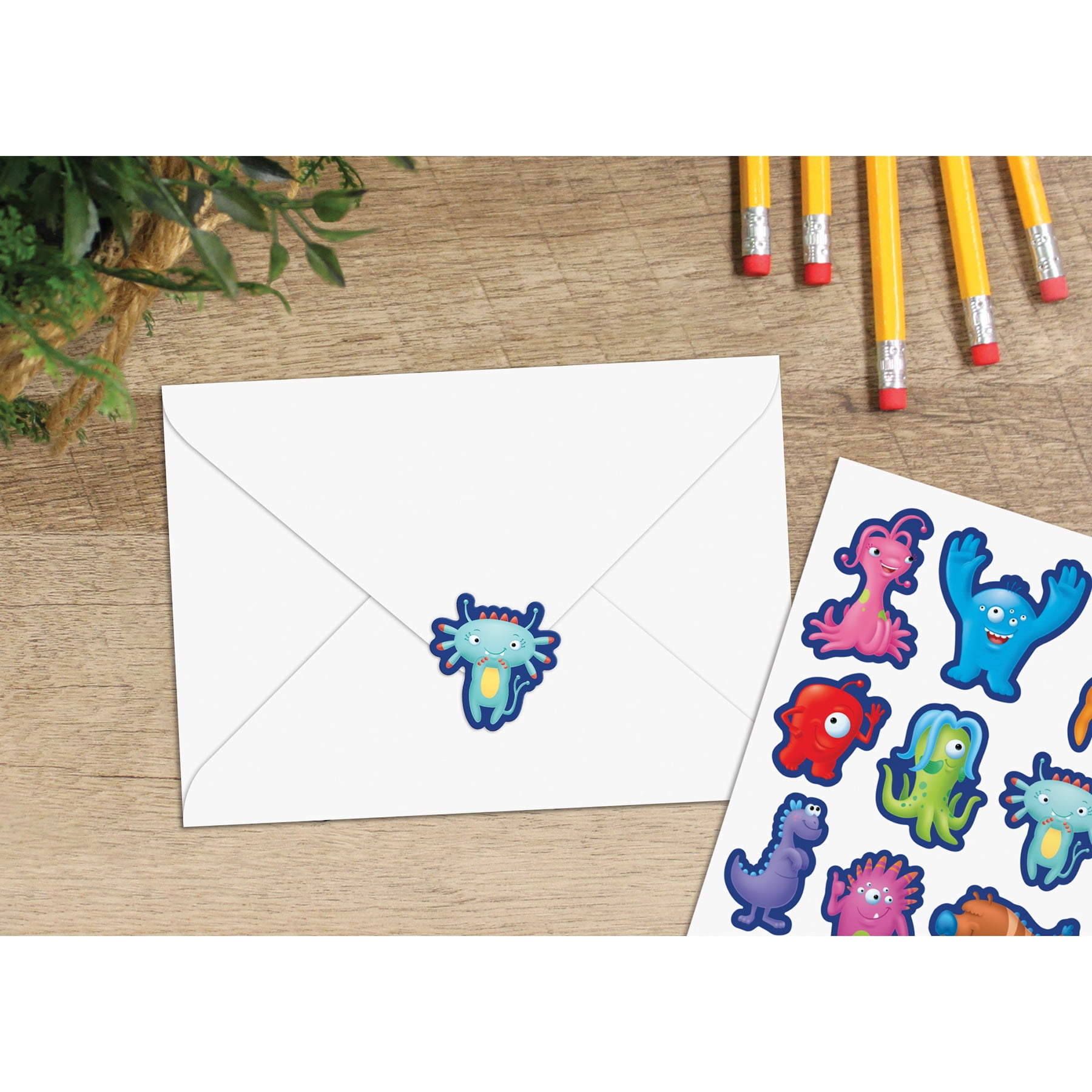 Teacher Created Resources Monsters Stickers, 96 Per Pack, 12 Packs