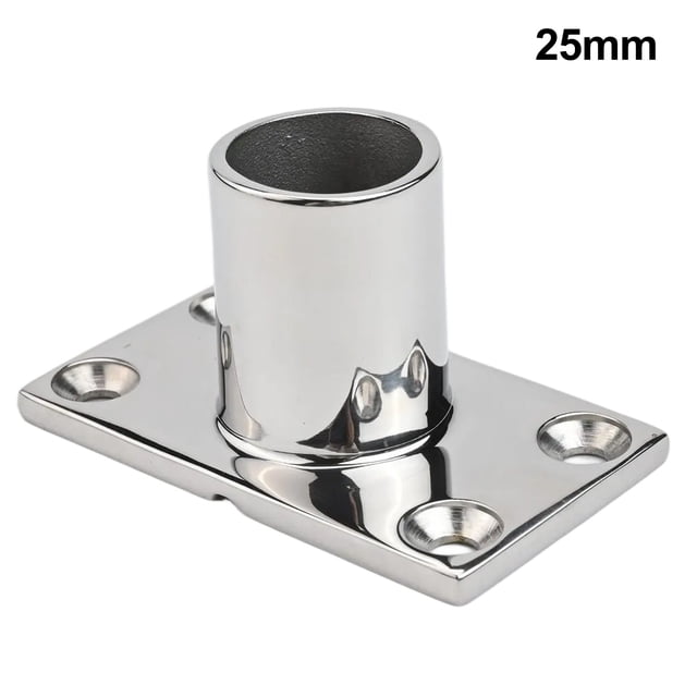 Yimiti Stainless Steel 22/25Mm Handrail Fittings 90° Rectangular Base Tube Pipe Base--25Mm