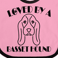 thumbnail image 4 of Inktastic Basset Hound Dog Boys or Girls Baby Bib, 4 of 4