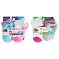 thumbnail image 4 of Fruit of the Loom Baby and Toddler Girl Low Cut and Ankle Socks, 20-Pack, Size 6M-5T, 4 of 10