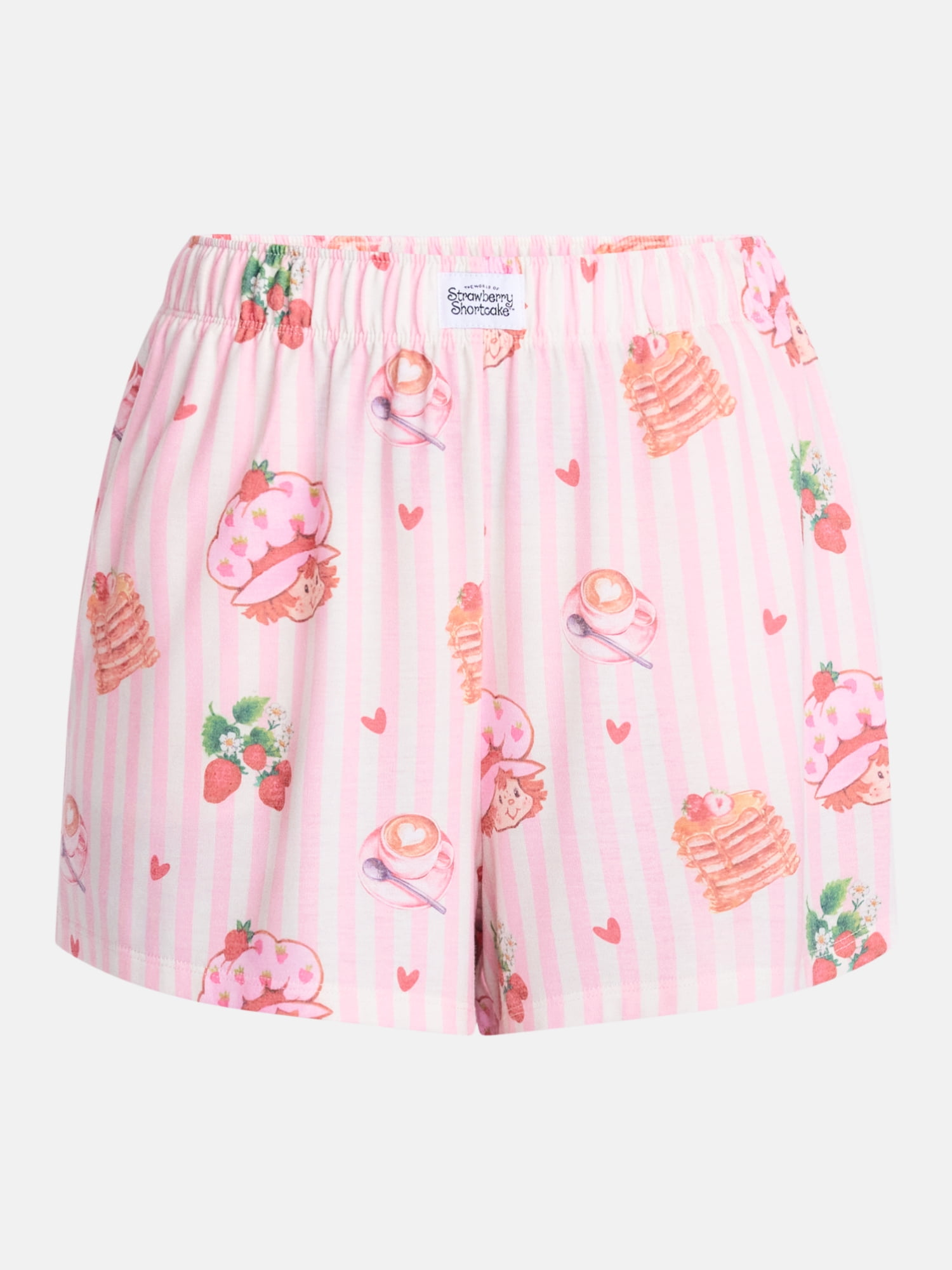 Strawberry Shortcake Women's Sleep Shorts from Grayson Social, 3" Inseam, 2-Pack, Sizes XS-3X