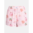 thumbnail image 7 of Strawberry Shortcake Women's Sleep Shorts from Grayson Social, 3" Inseam, 2-Pack, Sizes XS-3X, 7 of 7