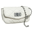 thumbnail image 1 of Bolso de hombro para mujer, carteras de mano de moda para mujer, bolsos cruzados acolchados con cadena, color blanco crema:;:;, 1 of 6