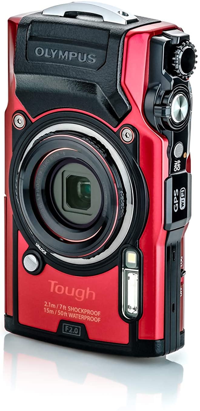 OLYMPUS Tough TG-6 レッド Olympus Tough TG-6 Waterproof Camera, Red, Refurbished, 4K