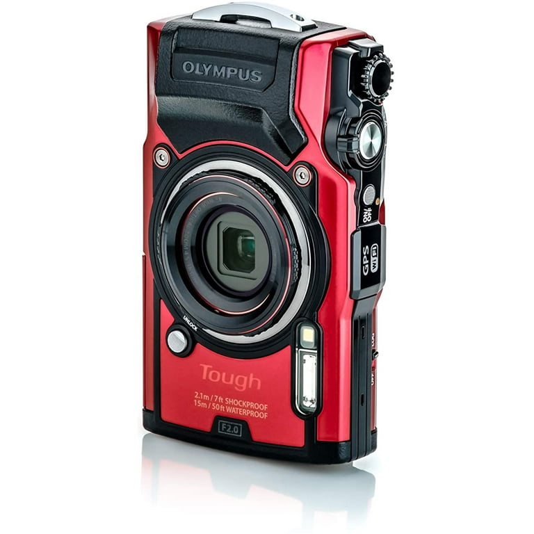 OLYMPUS Tough TG-6 レッド Olympus Tough TG-6 Waterproof Camera, Red, Refurbished, 4K
